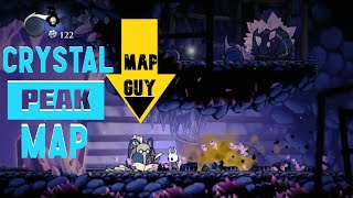 Hollow Knight Crystal Peak Map  Cornifer Location [upl. by Gowrie43]