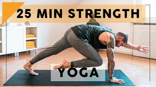 25 Minute Yoga for Strength  Breathe and Flow Yoga [upl. by Aicile]