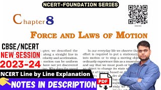 Force and Laws of Motion  Class 9 Science Chapter 8 Full Chapter [upl. by Nage]