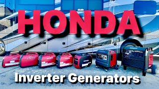 HONDA Inverter Generators Lineup EU1000i EU2000i EU2200i EU3200i and EU7000i Compared [upl. by Marie]