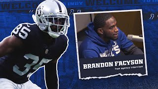 Brandon Facyson on New Opportunity in Indianapolis  Colts Free Agency [upl. by Ahsenot]