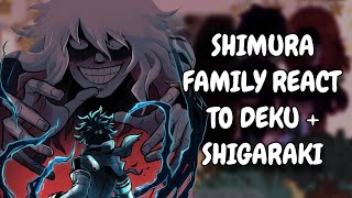 Shimura Family React To Deku  Shigaraki  MHA  Gacha Club [upl. by Annaillil]