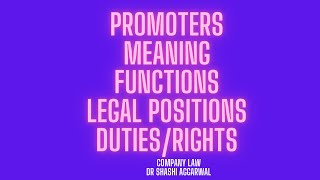 PROMOTER FUNCTION OF PROMOTER [upl. by Alat37]