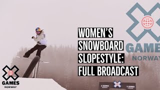 Women’s Snowboard Slopestyle FULL BROADCAST  X Games Norway 2020 [upl. by Earehc61]