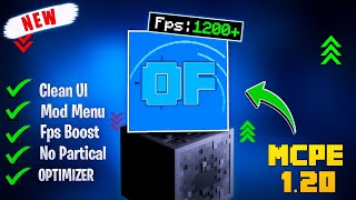 Best Fps Boost Optifine For Minecraft Pe 12051 With Amazing features Quick Craft full grass [upl. by Ostap]