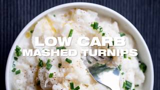 Low Carb Mashed Turnips [upl. by Borlase]