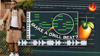 How to Make DRILL BEATS for BEGINNERS  FL Studio 20 Drill Beat Tutorial [upl. by Petuu]