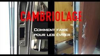 Cambriolage techniques des voleurs [upl. by Nomelc131]