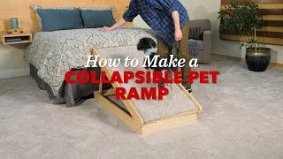 How to Build a Collapsible Pet Ramp [upl. by Cookie]