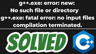 gexe error new No such file or directory SOLVED in C VS Code [upl. by Nickelsen]