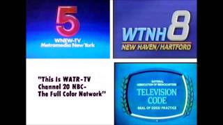 WNEWTV WTNHTV WATRTV SIGNOFFS RECORDED 1973 1975 [upl. by Mccallion]