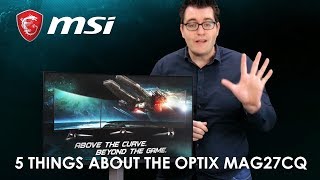 MSI Optix MAG27CQ  Gaming Monitor  MSI [upl. by Ammon]