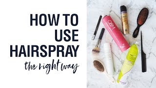 The right way to use hairspray  Hair Romance Good Hair QampA 25 [upl. by Aneeb767]