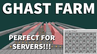 Best Easy Ghast Farm Minecraft 121  600 Tears per Hour  Gunpowder Farm  Perfect for Servers [upl. by Adall]