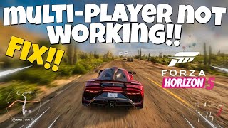 How to Fix Forza Horizon 5 Multiplayer Not Working  FH5 Online Not Working [upl. by Eeneg]