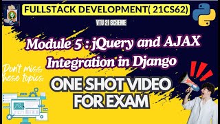 Mod5 FSD Imp Topics Module WisePASSINGNotes PACKAGEFULLSTACK DEVELOPMENT 21CS62vtu 21cs62 [upl. by Eniortna115]