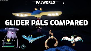 Palworld Glider Pals Compared  Galeclaw Hangyu Celaray Killamari [upl. by Dardani]