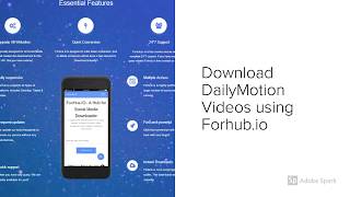 DailyMotion Video Downloader Online using Forhubio [upl. by Pros821]