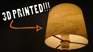 3D Printed Lithophane Lamp Shade  Custom DIY Design [upl. by Stavro208]