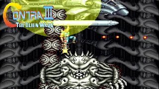 CONTRA 3CONTRA SPIRITS  Stage 6 Boss Fight  SNESSFC [upl. by Neeluj]