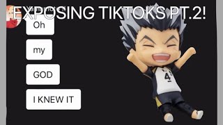 Exposing TikToks PT2  Angst 😬  REUPLOAD  LONG VIDEO AGAIN 😓  Haikyuu Text [upl. by Carper]