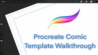 Procreate Comic Book Page Templates Walkthrough [upl. by Oiuqise537]