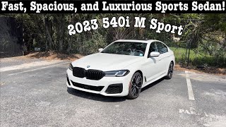 2023 BMW 540i TEST DRIVEFULL REVIEW [upl. by Eilra]