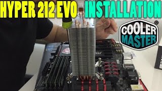 Cooler Master Hyper 212 EVO  Unboxing and Installation on Intel 1150 amp 1151 [upl. by Melburn411]