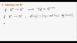 Mathe II 7  Ableiten im Rn Kettenregel [upl. by Htaek]