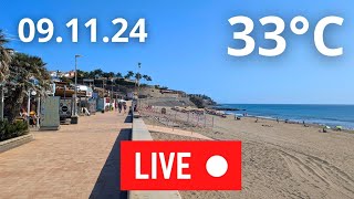 🔴🌡️LIVE Gran Canaria Maspalomas Meloneras Beach November 9 2024 Weather Wetter [upl. by Crifasi]