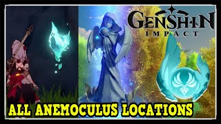 Genshin Impact All Anemoculus Locations for Statue of The Seven Upgrades Genshin Impact Collectible [upl. by Katzman]