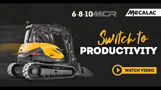 MECALAC  MCR  New crawler skid excavator [upl. by Zul]