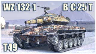 WZ1321 BC 25 t amp T49 • WoT Blitz Gameplay [upl. by Chesna754]