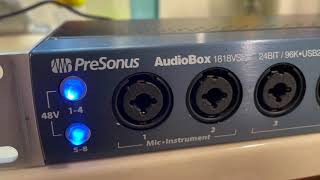 PreSonus AudioBox 1818VSL 24Bit96K USB 20 Recording interface  w AC Adapter [upl. by Slavic720]