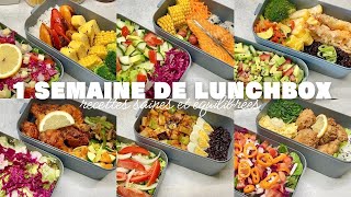 1 SEMAINE DE LUNCHBOX 🍱 • RECETTES SAINES ET ÉQUILIBRÉES À RAMENER AU BOULOT OU POUR LES ÉTUDIANTS 🥗 [upl. by Sasha49]