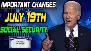 JULY 18TH amp HUGE SOCIAL SECURITY CHANGES AND SSI PAYMENTS Changes Schedule SSI SSDI SSA [upl. by Sonja]