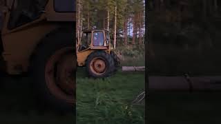 Towing wood with Valmet 502 [upl. by Ledairam]