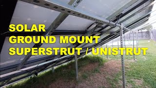 DIY GROUND MOUNT SOLAR SYSTEM USING SUPERSTRUTUNISTRUT  INTRODUCTION [upl. by Eraste]