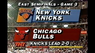 NBA On TNT  Knicks  Bulls 1994 ECSF G3 Great Finish [upl. by Gerg]