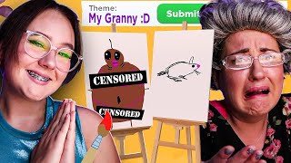 ME VS GRANNY IN SPEED DRAW [upl. by Hobbie]