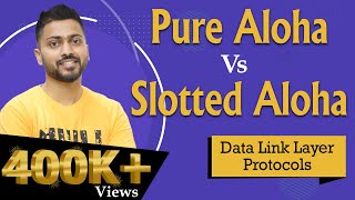 Lec33 Pure Aloha Vs Slotted Aloha with all imp points in Hindi  Computer Networks [upl. by Lesser]