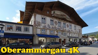 Oberammergau Germany Walking tour 4K [upl. by Ettevets]