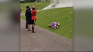 Ceremony of Remembrance at the Canadian National Vimy Memorial [upl. by Suirtemid451]