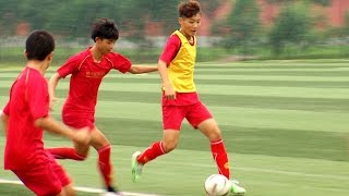 Chinas football academy Reaching for World Cup glory [upl. by Anairol]