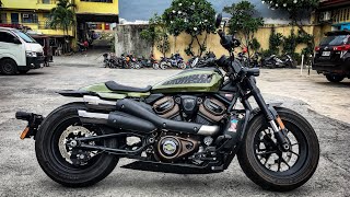 Full exhaust system on a 2023 Harley Davidson Sportster S [upl. by Anwahsat]