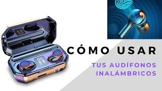 Como usar los audífonos inalámbricos Bluetooth  Aprende a USAR tus audífonos [upl. by Ahsaet393]