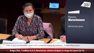 Budget 2022  laudition de Roxana Maracineanu  Les matins du Sénat 27102021 [upl. by Spitzer100]