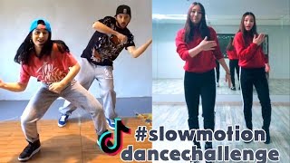 Slow Motion Dance Challenge Tik Tok Compilation slowmotiondancechallenge [upl. by Stoat]