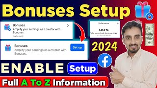 Facebook Bonuses Setup Kiase Enable Kare  Performance Bonuses Monetization 2024 [upl. by Hujsak710]