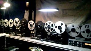 TEAC x1000R TASCAM 3030 2 Technics RS 1520 amp 1700 Revox B77 Reel to Reel [upl. by Novick]